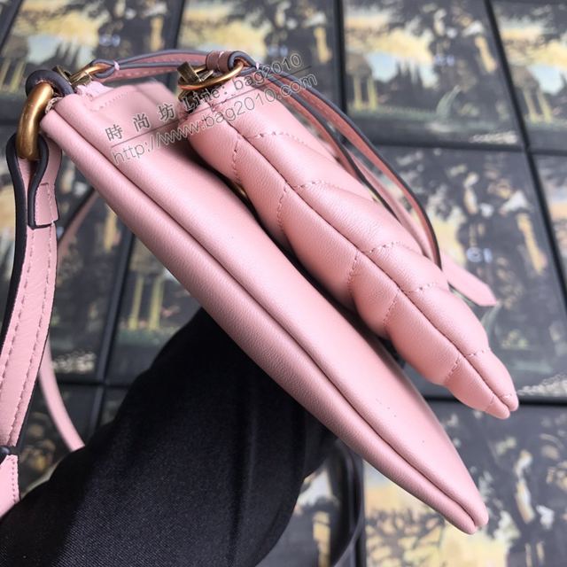 Gucci包 古馳女包 453878粉皮 頂級原單 Gucci全皮斜挎小包  gudj1387